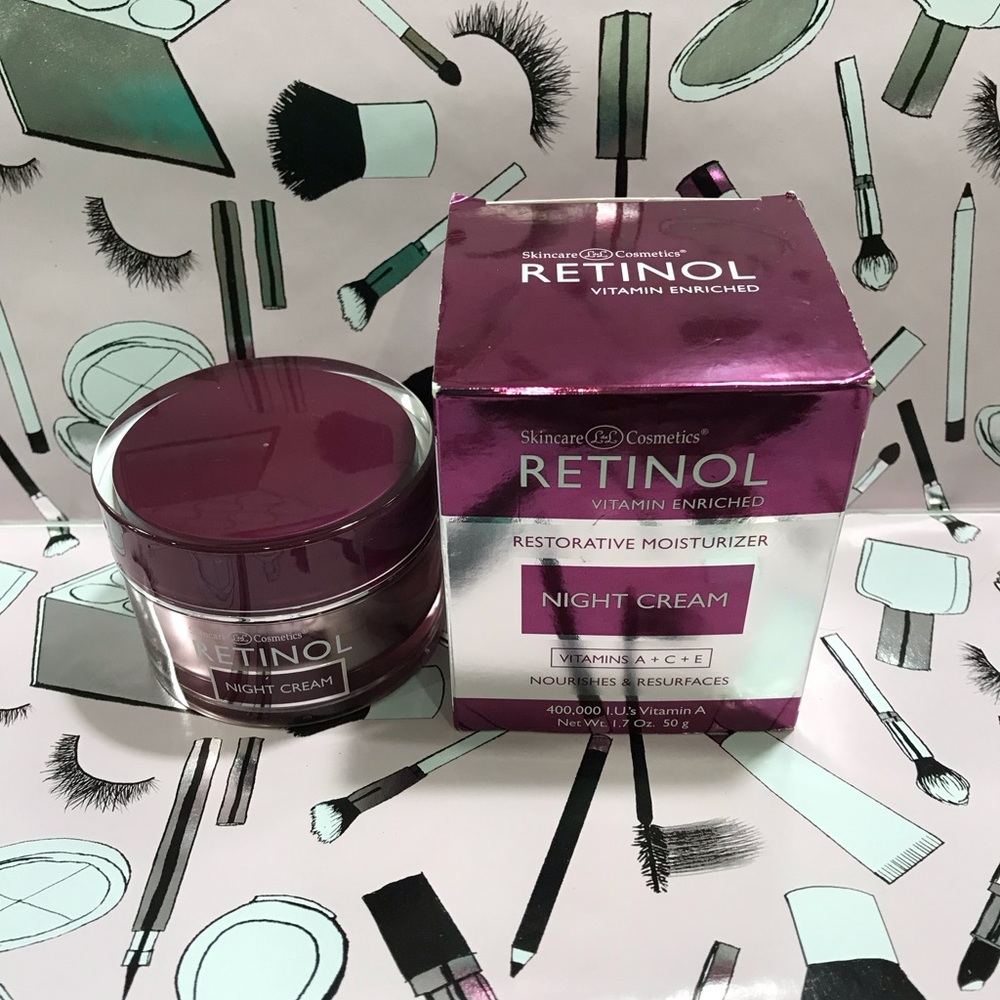NEW! Skincare Cosmetics Retinol Night Cream. Full Size 1.7 oz..